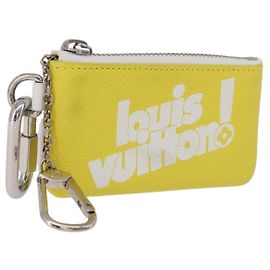 LOUIS VUITTON Everyday LV Pochette Cles Coin Purse Yellow M80845 LV Auth 183740A