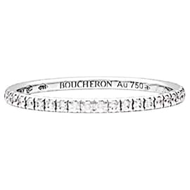Boucheron Ring, « Epure », Weißgold, Diamanten.