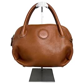 Borsa a tracolla vintage Givenchy in pelle martellata marrone e oro
