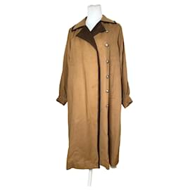 Manteau en daim vintage Saint Laurent Beige Marron M - Yves Saint Laurent