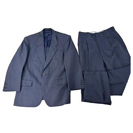 Vintage Balenciaga Anzug aus Wollmischung Navy L