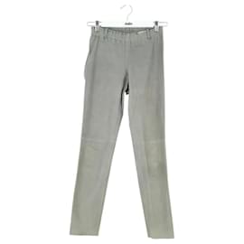 Stouls Leggings de cuero gris