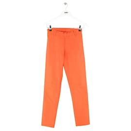Stouls Leggings de cuero naranja