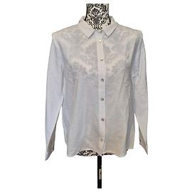 Autre Marque Camisa Karl Marc John Carnelet de Algodón y Lino - Blanco