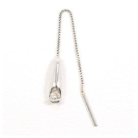 Autre Marque Orecchini a catena in platino PT900 con diamante