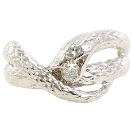 Autre Marque PT900 Platinring mit Diamant