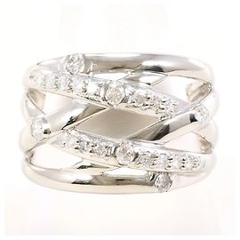 Autre Marque Platinring mit Diamant