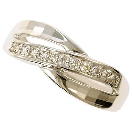 Autre Marque Platin-Diamant-Ring