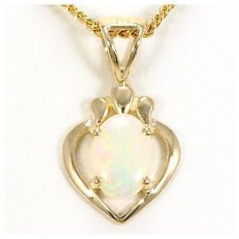 Autre Marque Collier en or jaune 14K avec opale