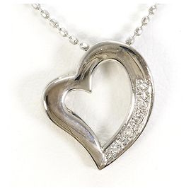 Autre Marque 14K Weißgoldkette mit Diamant