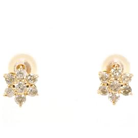 Autre Marque Orecchini a lobo in oro rosa 14K e diamanti