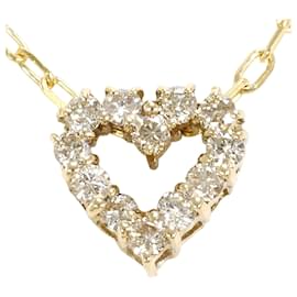 Autre Marque Collana in oro giallo 10K con pendente in diamante