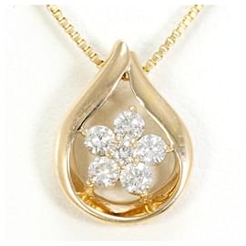 Collana in oro giallo 10K con diamante - Autre Marque