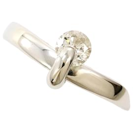 Autre Marque PT900 Platinring mit Diamant