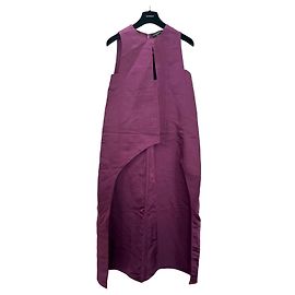 Autre Marque Narciso Rodriguez Lila Seidenkleid Midi
