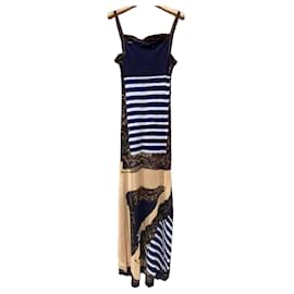 Jean Paul Gaultier Vestido Largo a Rayas