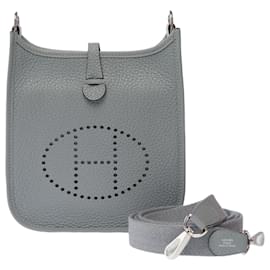 Hermès Borsa HERMES Mini Evelyne in Pelle Grigia - 103615