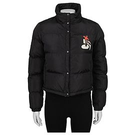 Schwarze Prada Skijacke mit Patches M / IT42 gebraucht