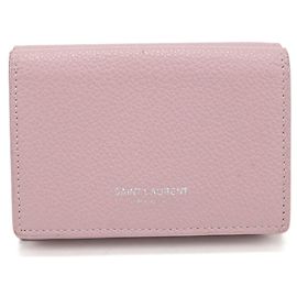 Saint Laurent Tri-Fold Wallet in Rosa