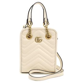 Gucci GG Marmont Handtasche weiß