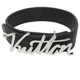 Bracciale Charm in pelle Taurillon nera Louis Vuitton