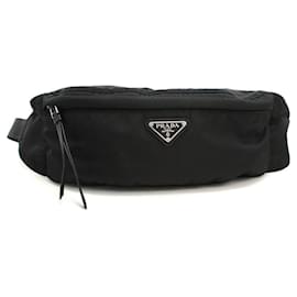 Borsa a tracolla nera Prada
