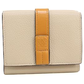 Loewe Trifold Wallet in Beige