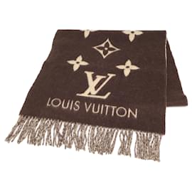 Estola Reykjavik de cachemira con monograma y flecos Louis Vuitton