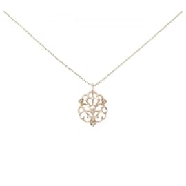 Autre Marque Collana in oro rosa K10 e diamanti