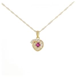 Au750 Ruby Diamond Necklace - Autre Marque