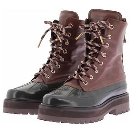 Autre Marque Botines granate con cordones