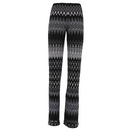 Missoni Pantalone nero a spina di pesce