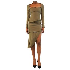 Jacquemus Vestido Green La Montagne - talla UK 6