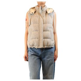 Brunello Cucinelli Gilet imbottito reversibile grigio - taglia UK 10