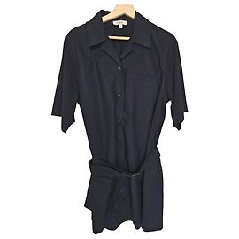 COS Schwarzes Hemdkleid mit Gürtel