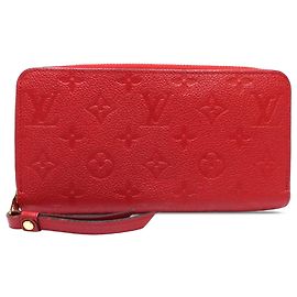 Carteira Zippy Monogram Empreinte vermelha Louis Vuitton