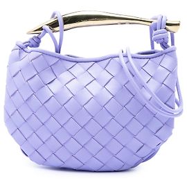 Bottega Veneta Purple Baby Lambskin Intrecciato Sardine