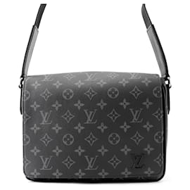 Borsa a tracolla Louis Vuitton Monogram Eclipse District PM