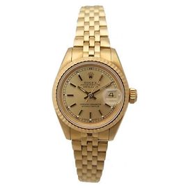 ROLEX UHR 69178 OYSTER PERPETUAL DATEJUST 26 MM OR 18K JUBILEE ARM BAND