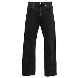 Jeans Totême Twisted Straight-Leg en algodón negro