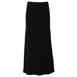 Falda larga Reformation en lana negra