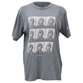Camiseta Anine Bing x AB x To x Brigitte Bardot com estampa gráfica em algodão cinza