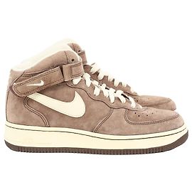 Sneakers Nike Air Force 1 Mid Chocolate in scamosciato marrone