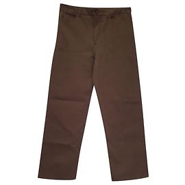 Pantalones de pierna recta Totême en algodón marrón