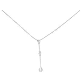 Autre Marque Collana in oro bianco e diamanti Au750