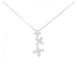 Autre Marque Collana a Fiore in Diamanti in Oro Bianco Au750