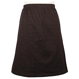 Falda Fendi Zucca de nylon