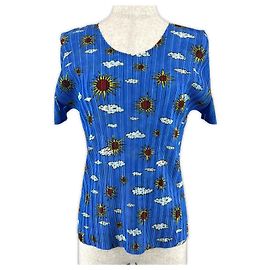 Issey Miyake Camiseta de poliéster PLEATS PLEASE PP13-FK362