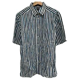 Hugo Boss Camisa BOSS de algodón a rayas de manga corta