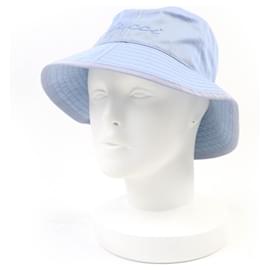 Cappello bucket in cotone con logo ricamato Gucci